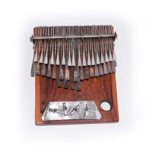 37 Key Shona Njari ELECTRIC Mbira - Triple Sensor Pickup - Finger Piano Kalimba Handmade in Zimbabwe