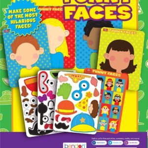 Bendon TS Shure Create Funny Faces Magnetic Activity Tin with Illustrated Magnet Sheets and Playcard 50261