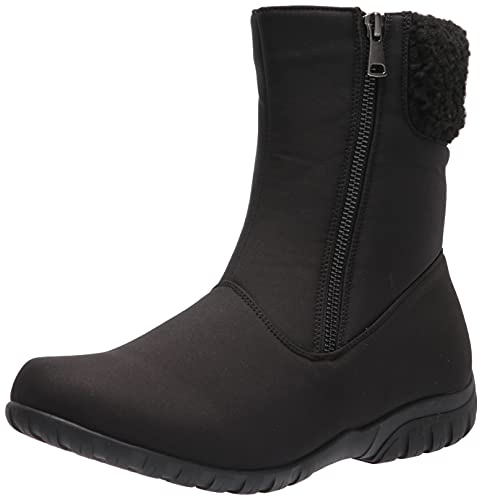 Propét Women's Dani Mid Snow Boot, Black, 10