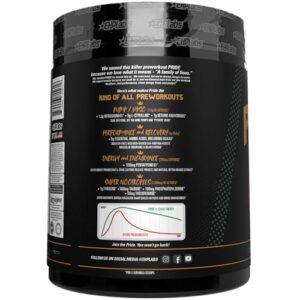 EHP Labs Pride Pre Workout Powder Energy Supplement - Sugar Free Preworkout for Men & Women, Energy Powder Boost Drink with BCAA - 280mg of Caffeine - Strawberry Snowcone (40 Servings)