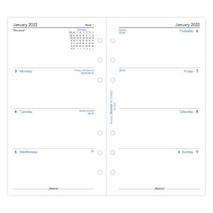 Filofax Personal Week on Two Pages English 2022 Diary