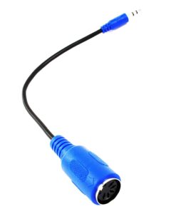 zawdio - midi to 3.5mm breakout cable for - akai, korg, line6, littlebits - midi female to trs 3.5mm male - mpc studio,touch, mpx8, electribe 2,sq-1