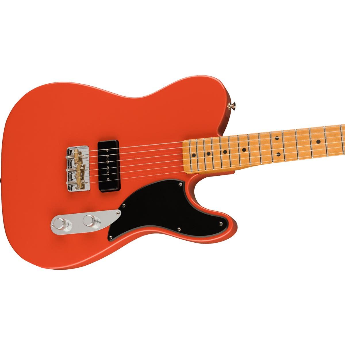 Fender Noventa Telecaster Electric Guitar, with 2-Year Warranty, Fiesta Red, Maple Fingerboard