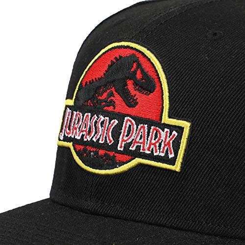 Jurassic Park Embroidered Snap Back Black Dad Hat