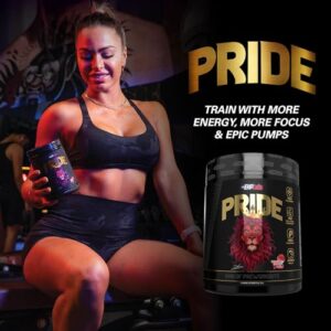 EHP Labs Pride Pre Workout Powder Energy Supplement - Sugar Free Preworkout for Men & Women, Energy Powder Boost Drink with BCAA - 280mg of Caffeine - Strawberry Snowcone (40 Servings)