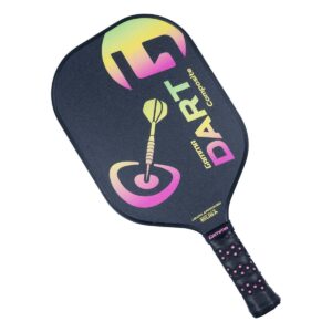 gamma dart poly core pickleball paddle - black ombre