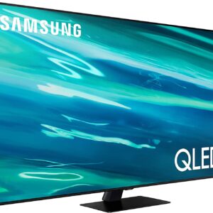 SAMSUNG 55-Inch Class QLED 4K UHD Q80A Series Direct Full Array Quantum HDR 12x, 6 - 2.2.2CH 60W Speakers, Object Tracking Sound, Smart TV with Alexa Built-In (QN55Q80AAFXZA, 2021 Model)