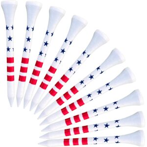 usa golf tees - american pride design, flag and patriotic (2 and 3/4 inches, 50)