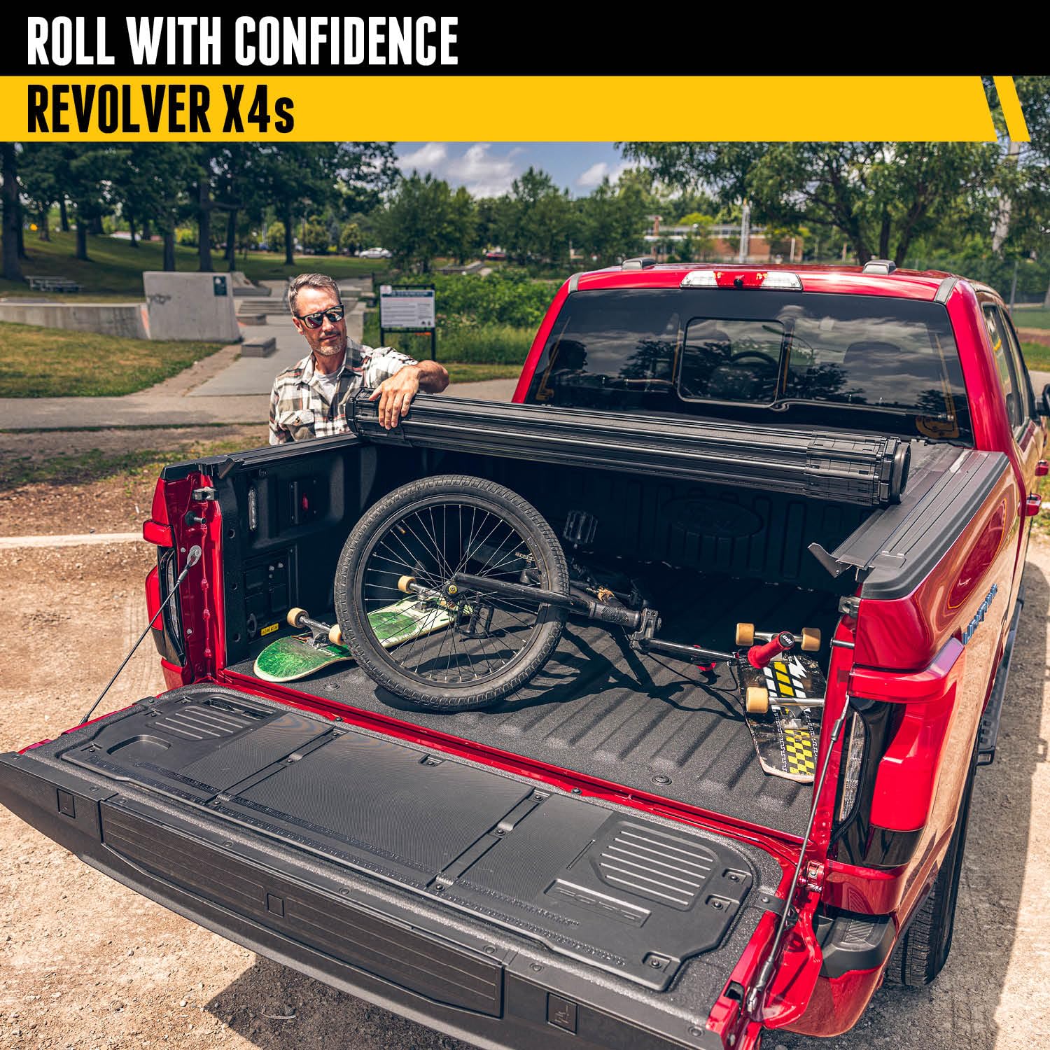 RealTruck BAK Revolver X4s Hard Rolling Truck Bed Tonneau Cover | 80339 | Fits 2021-2024 Ford F-150 (incl. Raptor/Lightning) 5' 7" Bed (67.1")