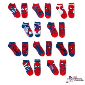 Marvel Spider-Man Socks for Boys, 10 Pairs Low Cut Socks for Boys Ages 3-9