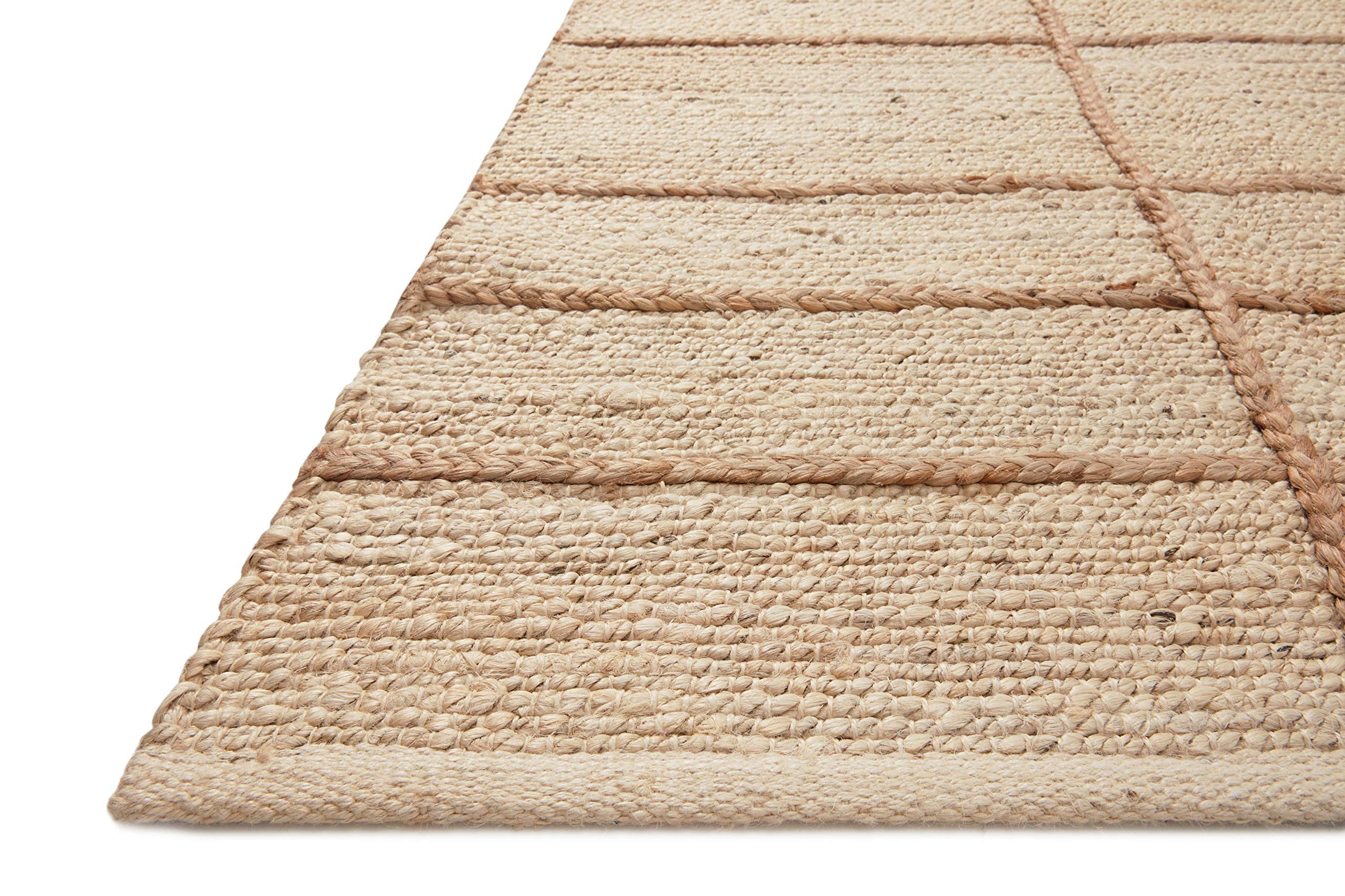 Loloi II Bodhi Collection BOD-04 Ivory/Tan 18" x 18" Sample Rug