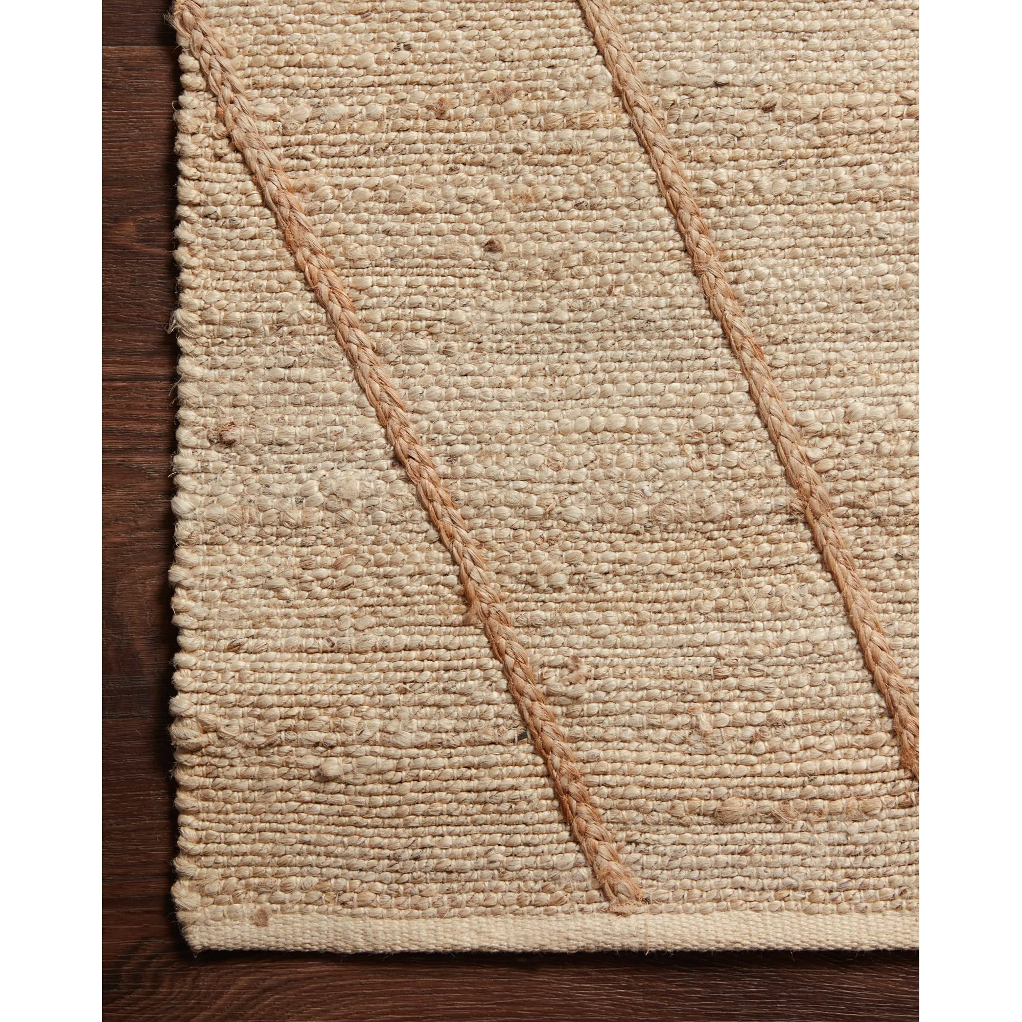 Loloi II Bodhi Ivory/Natural 2'-6" x 7'-6" Runner Rug