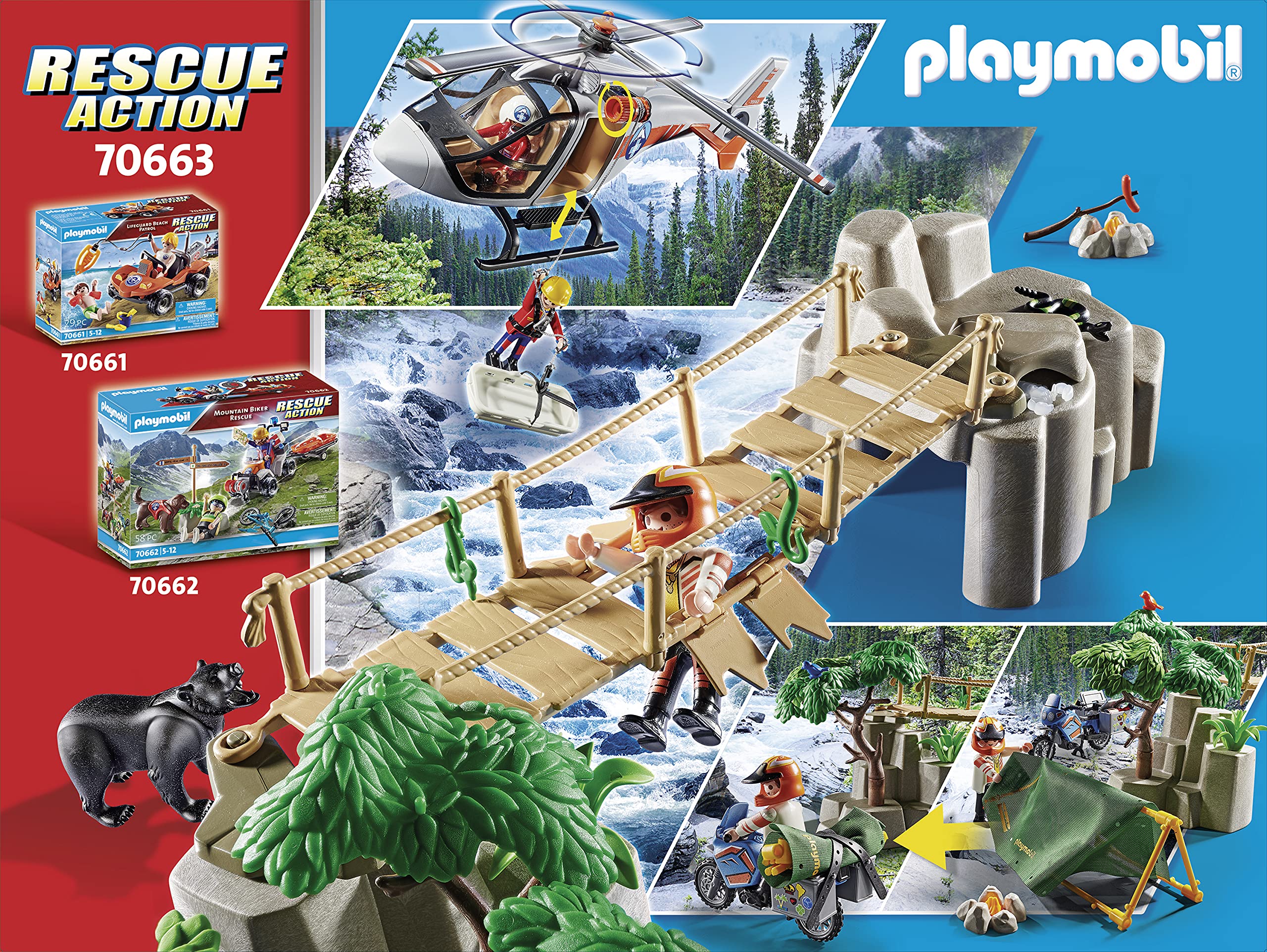 Playmobil Canyon Copter Rescue