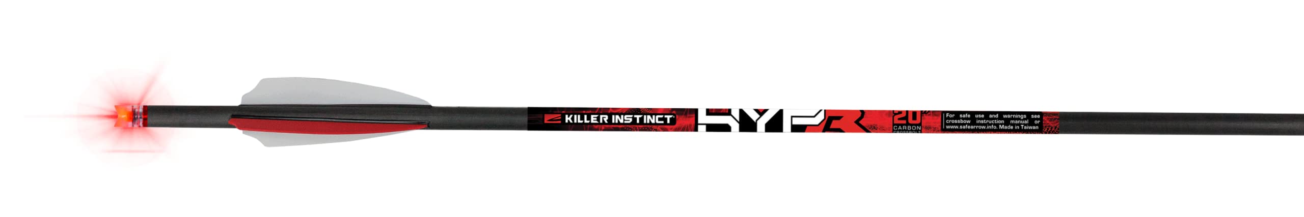 Killer Instinct Lighted Hypr Bolts 3 Pack. These Crossbow Bolts are Designed for Maximum Performance. Advanced Carbon Construction for The Toughest Prey.