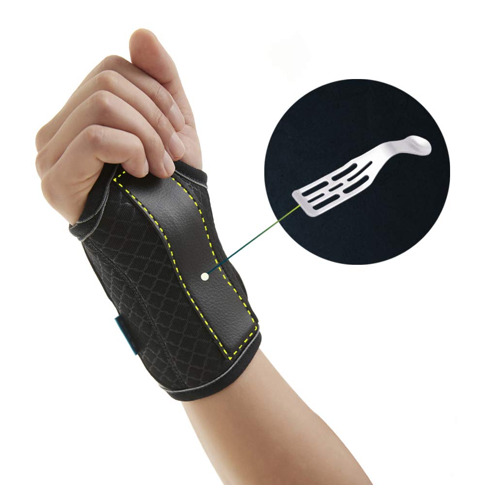 SOZO Boa Micro Adjustable Wrist Brace, Support with Splint for Carpal Tunnel, Tendonitis, Arthritis, Wrist Injury and Pain (Left, Medium)