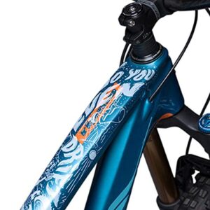 dyedbro - mtb frame protector - fluor (gloss / white)