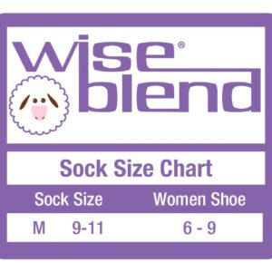 Wise Blend Ladies Merino Wool Blend Seamless Toe Hiker Quarter Socks 3 Pair (Black/Mocha/Grey, Women's Shoe Size 6-9 - Sock Size Medium)