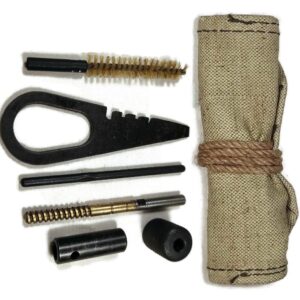 Soviet Army Original USSR Russian Mosin Nagant Rifle Accessories Cleaning Tools Kit with Canvas Carrying Pouch Unissued Military Surplus