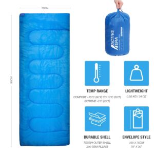 Active Era Luxury Camping Air Mattress Twin Single Sleeping Bag for Indoor and Outdoor Use