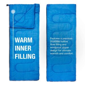 Active Era Luxury Camping Air Mattress Twin Single Sleeping Bag for Indoor and Outdoor Use