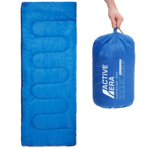 Active Era Luxury Camping Air Mattress Twin Single Sleeping Bag for Indoor and Outdoor Use