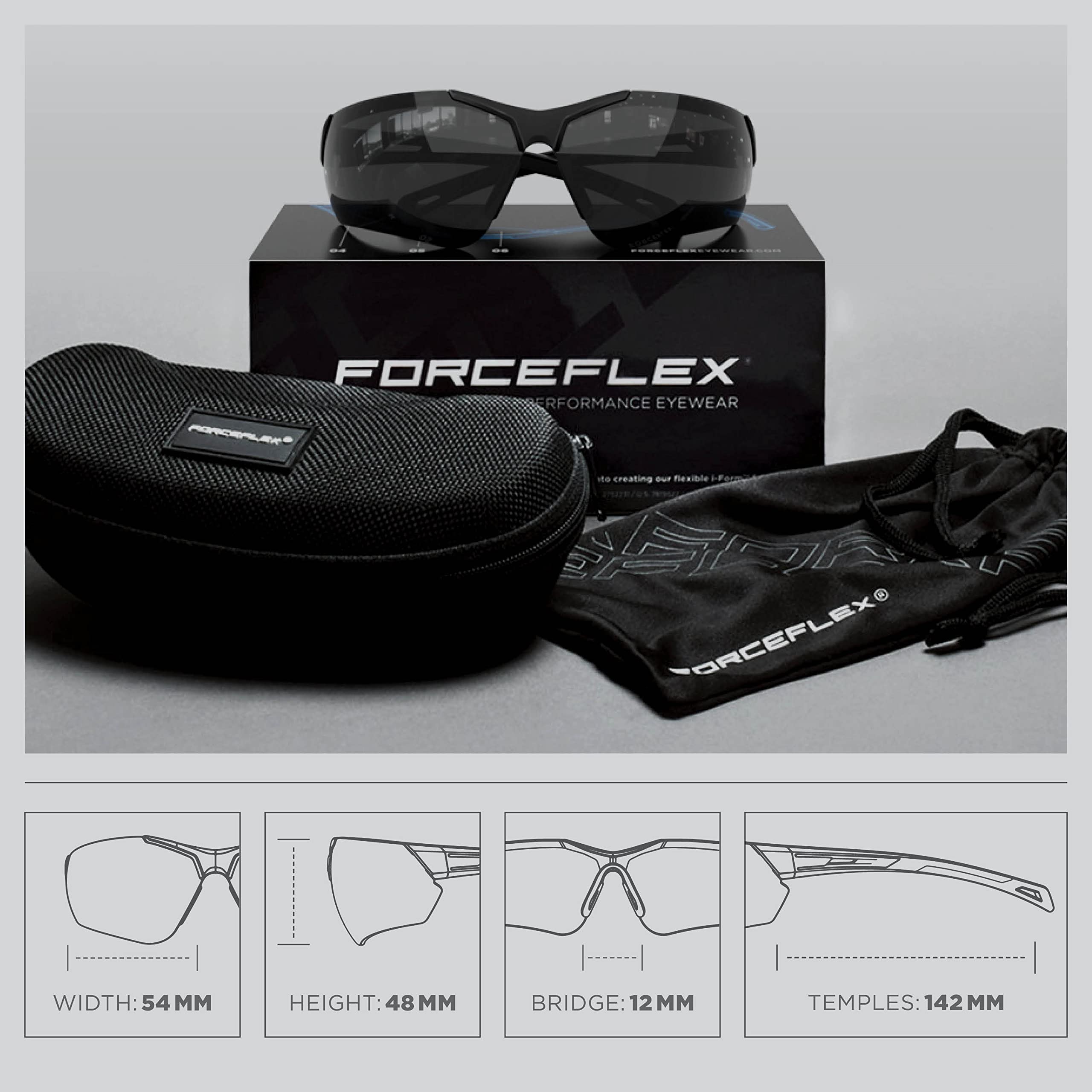 FORCEFLEX Havoc | Unbreakable Sports and Running Sunglasses for Men and Women