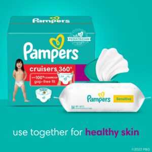 Pampers Cruisers 360 Diapers - Size 5, 19 Count, Pull-On Disposable Baby Diapers, Gap-Free Fit