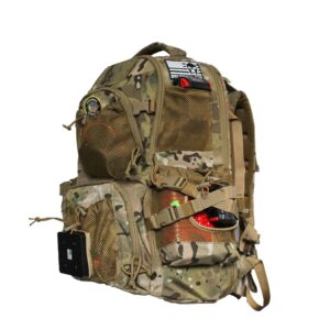 spec ops tool gear sf-18 zulu cordless tool backpack, heavy duty military bag, charging station tactical backpack - the breacher (ocp)