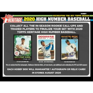 2020 Topps Heritage High Number Baseball Card Complete Set 200 Cards