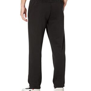 PUMA mens Essentials Fleece Sweatpants, Cotton Black, Medium US