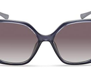 GUESS Women's Trendy Geometric Square Sunglasses, Grey, 57mm