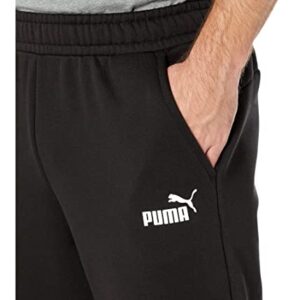 PUMA mens Essentials Fleece Sweatpants, Cotton Black, Medium US