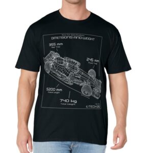 Formula Racing Car Schematic Engineer Team Fan T-Shirt