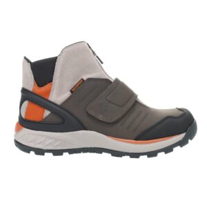 propet men's valais waterproof hikers, gunsmoke/orange, 12 x-wide us