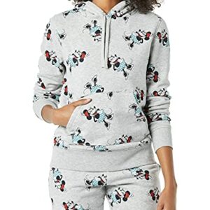 Amazon Essentials Disney | Marvel | Star Wars | Princess Women's Fleece Pullover Hoodie Sweatshirts (Available in Plus Size), Minnie Icons, Medium