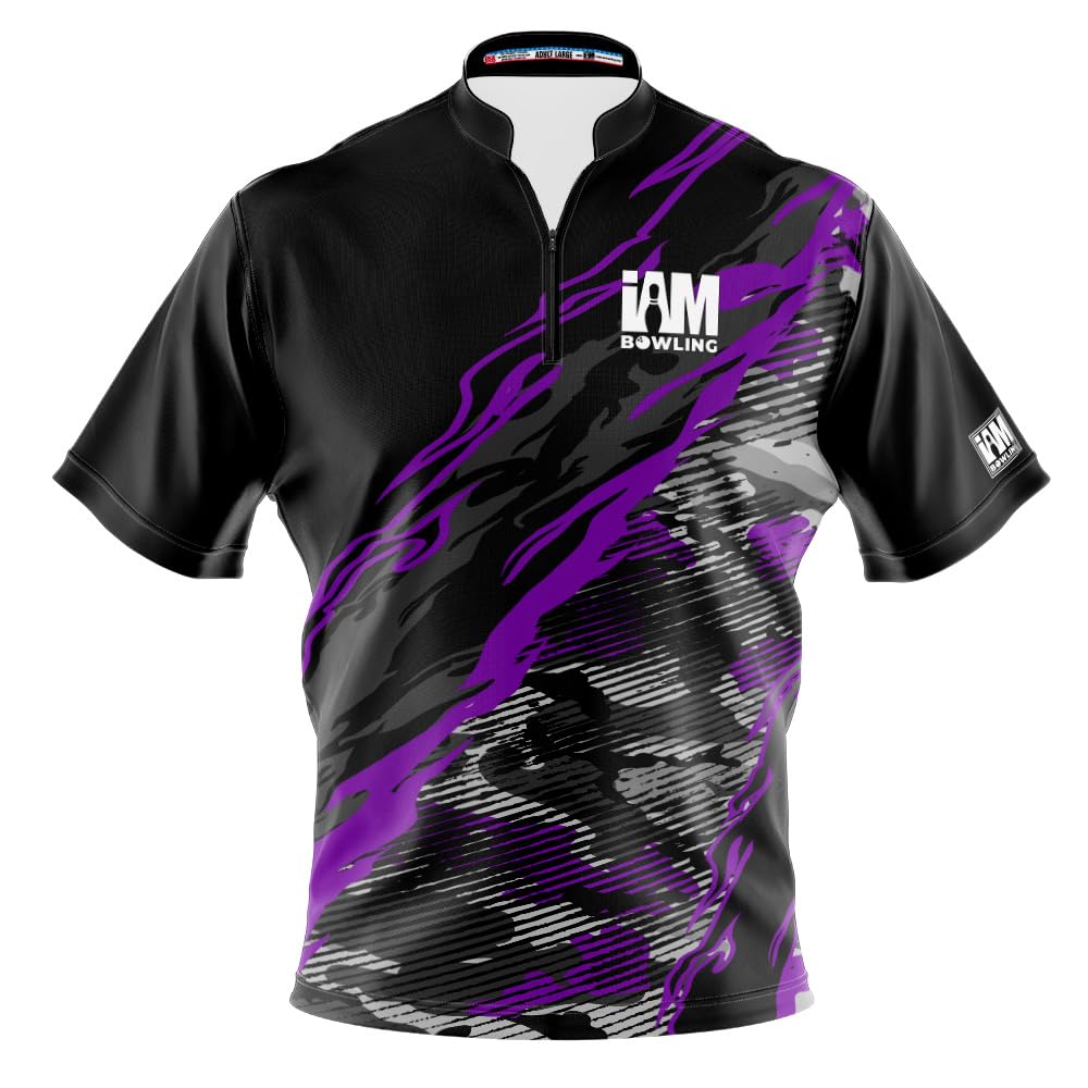 Logo Infusion Dye-Sublimated Bowling Jersey (Sash Collar) - I AM Bowling Fun Design 2007 - NO Logo (Men's 2X) Multicolored