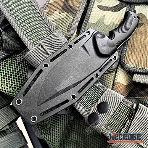 Tactical Knife Hunting Knife Survival Knife 9" Full Tang Fixed Blade Knives Camping Accessories Camping Gear Survival Kit Survival Gear And Equipment Tactical Gear 80213 (Silver)