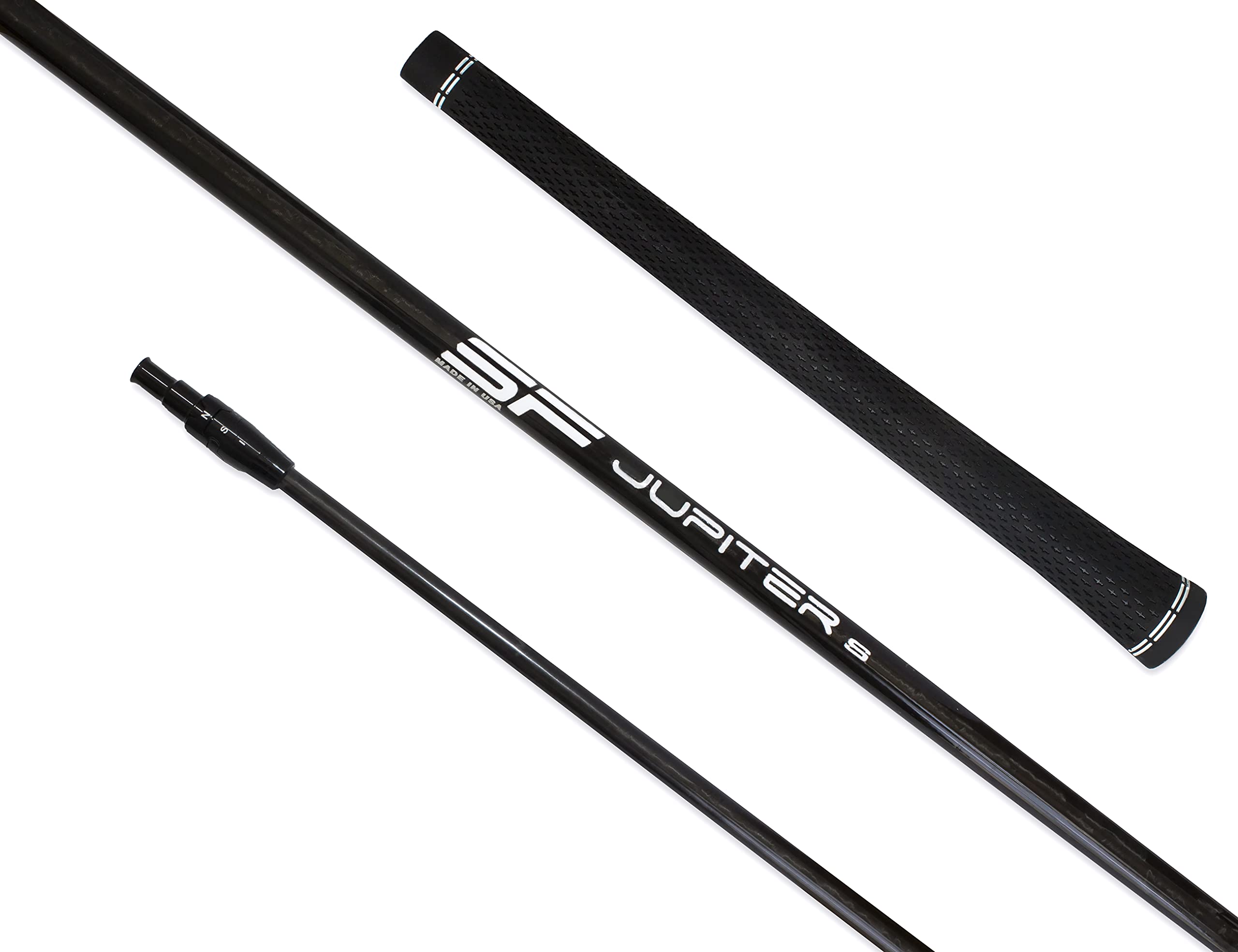 Steadfast Carbon Fiber Driver Shaft - Carbon Fiber Golf Shaft with Standard 45.5" Play Length - 4 Flex Choices - Tour 360 Grip - Adapter Included - Installed Professional Club Fitting Team