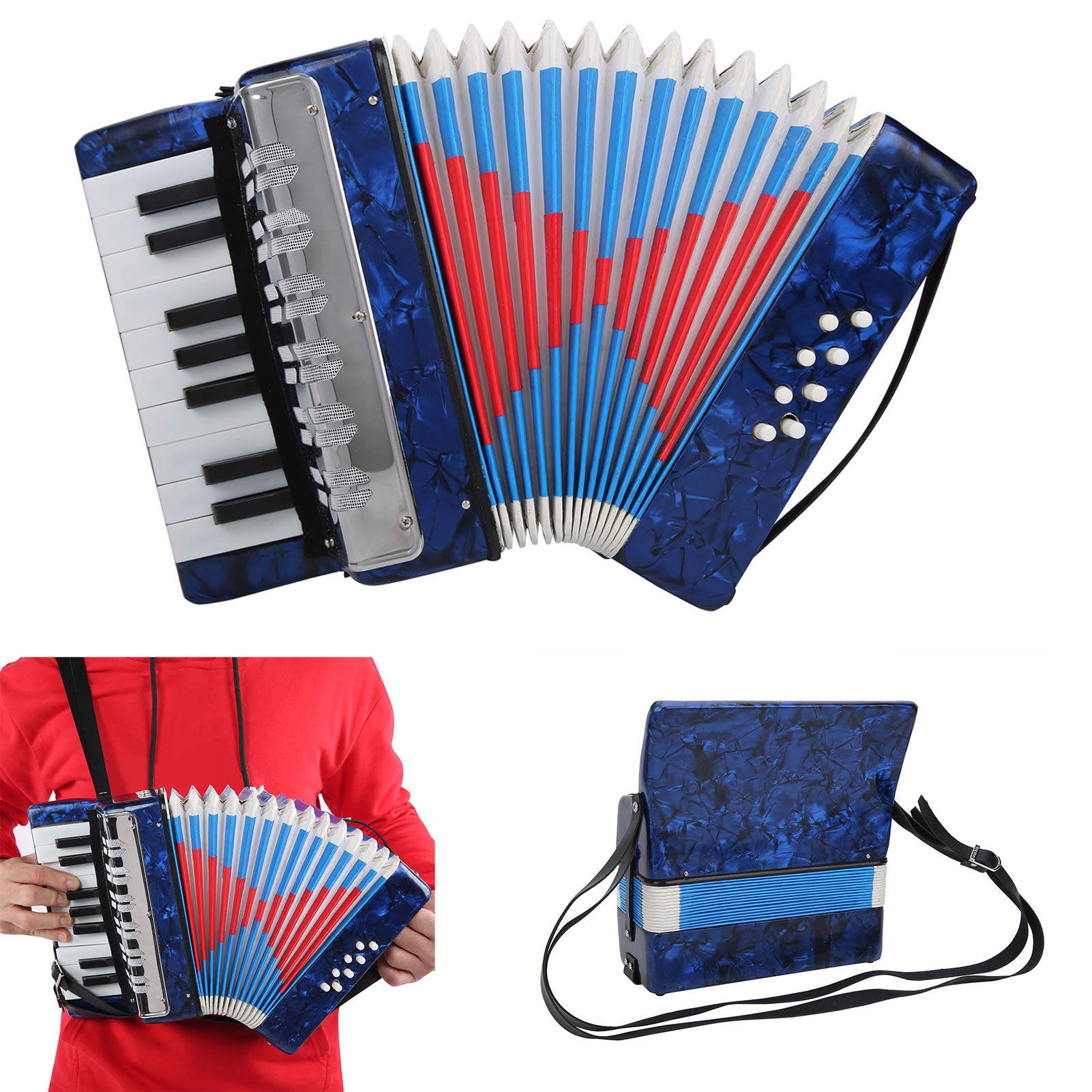 Kids Accordion, Lightweight Children Accordion, Professional for Students