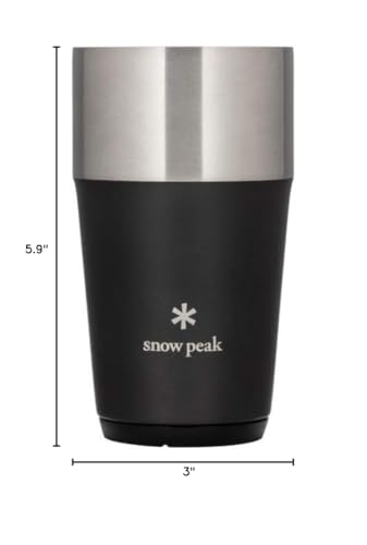 Snow Peak Shimo Tumbler 470 Black One Size