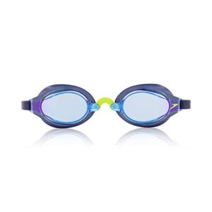 Speedo Unisex-Adult Swim Goggles Speed Socket 2.0, Peacoat/Smoke/Blue Mirrored