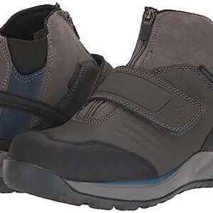 Propét Men's Valais Hiking Boot, Grey/Blue, 10.5 XX-Wide