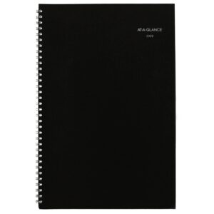 2022 Monthly Planner by AT-A-GLANCE, 8" x 12", Large, DayMinder, Black (SK200), 2022 New Edition