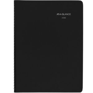 2022 Weekly Appointment Book & Planner by AT-A-GLANCE, 8" x 11", Large, DayMinder, Black (G52000)