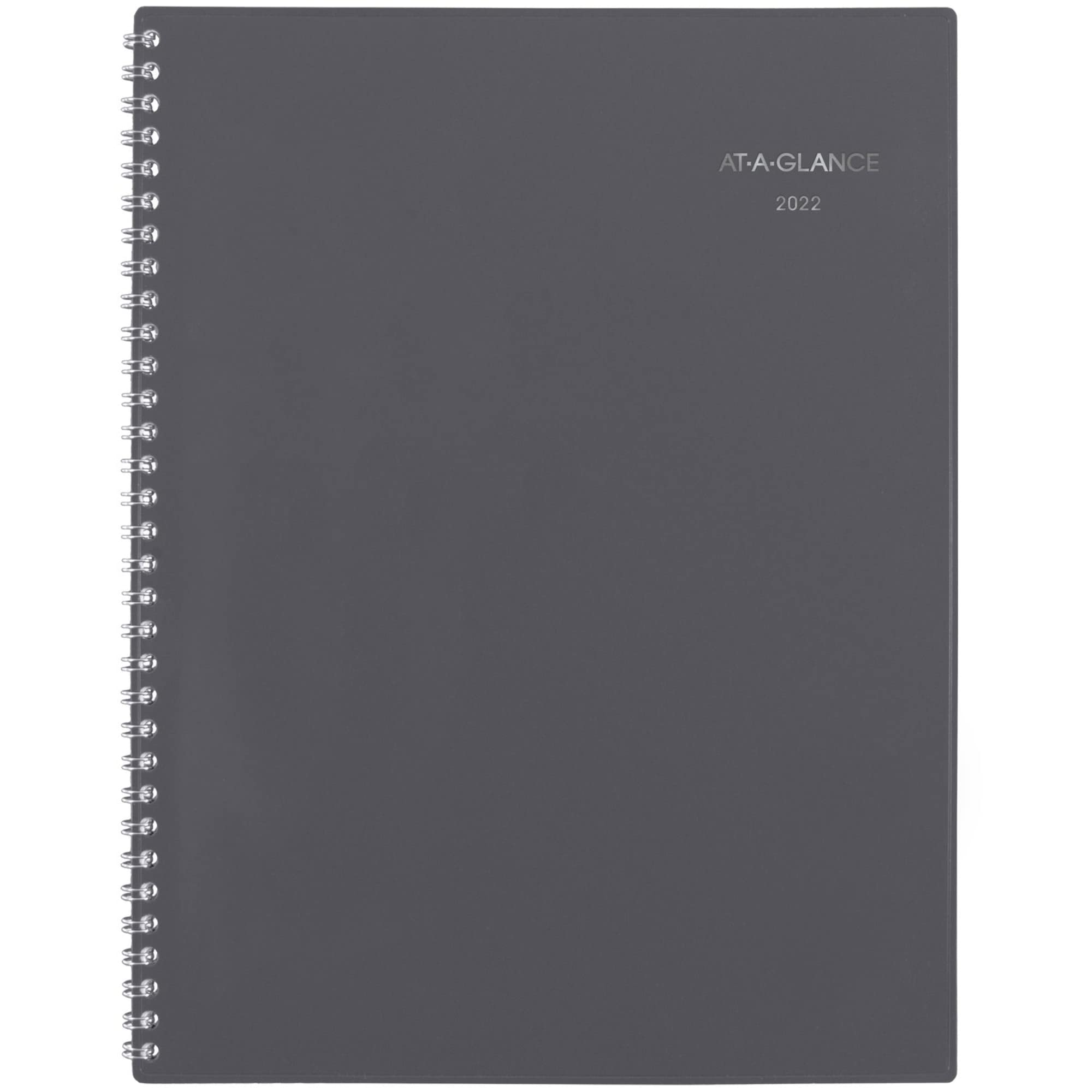 2022 Monthly Planner by AT-A-GLANCE, 8-1/2" x 11", Large, DayMinder, Gray (GC47007)