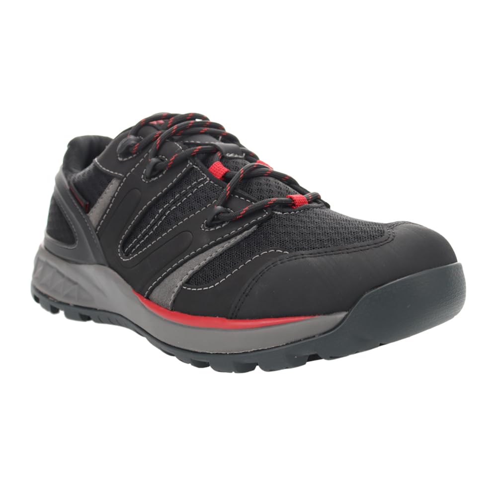 Propét Men's Vercors Hiking Shoe,Black/Red,16 XX-Wide