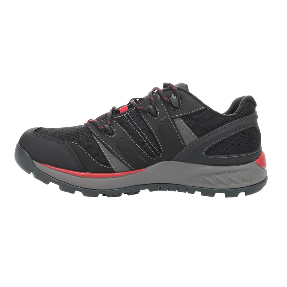 Propét Men's Vercors Hiking Shoe,Black/Red,16 XX-Wide