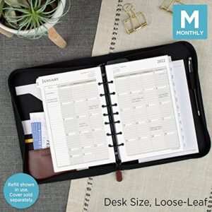 AT-A-GLANCE 2022 Daily Planner Refill by AT-A-GLANCE, 12010 Day-Timer, 5-1/2" x 8-1/2", Size 4, Desk Size, One Page per Day, Loose-Leaf (481-125)