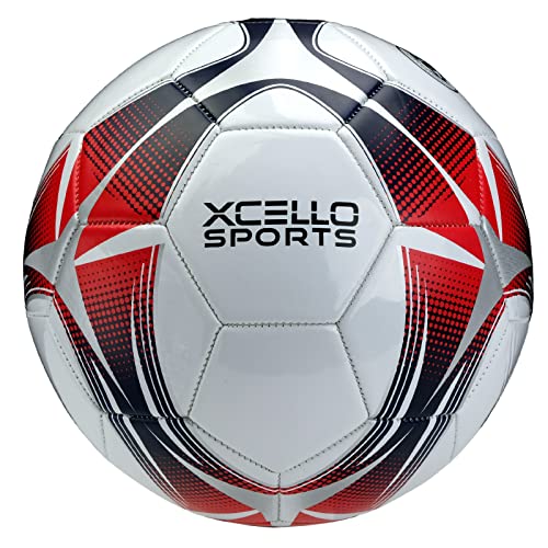 Xcello Sports Soccer Ball Size 4 Assorted Graphics with Pump (Pack of 2)