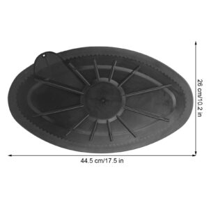 Teror Deck Hatch Cover,Waterproof Round Hatch Cover Plastic Deck Inspection Plate for Marine Boat Kayak Canoe